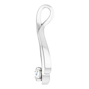 14K White 1/4 CTW Natural Diamond Teardrop Pendant