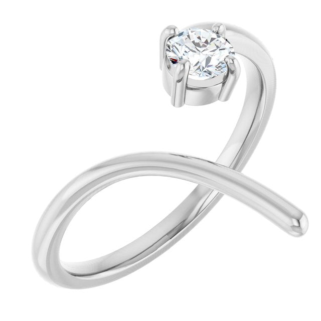4 CT Lab-Grown Negative Space Ring