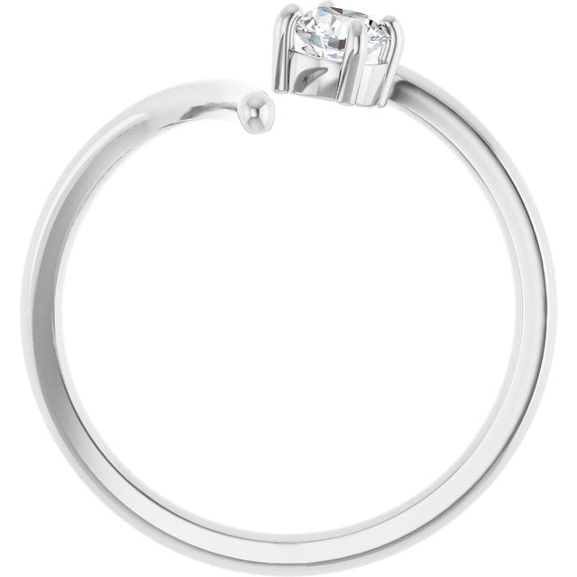 4 CT Lab-Grown Negative Space Ring