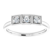 Sterling Silver 1/5 CTW Natural Diamond Stackable Ring