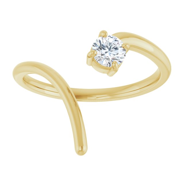 4 CT Lab-Grown Negative Space Ring