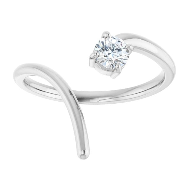 4 CT Lab-Grown Negative Space Ring