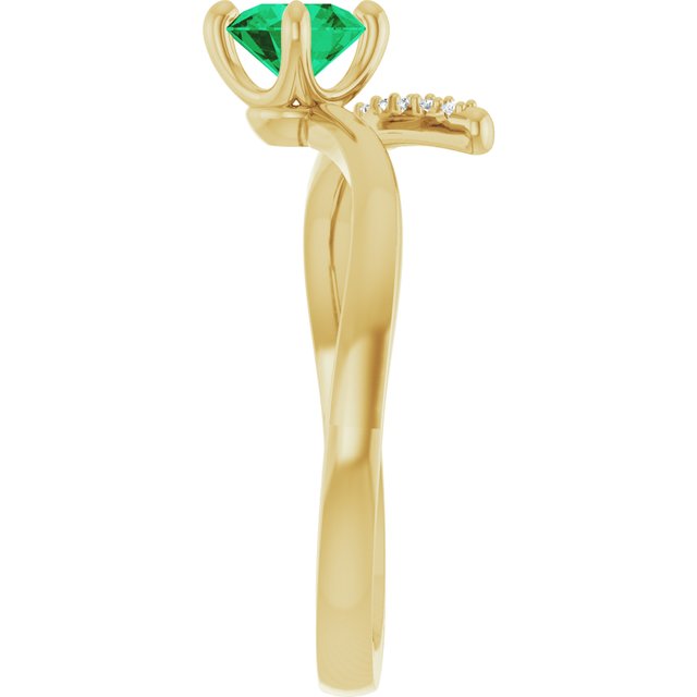 10 CTW Natural Diamond Bypass Ring