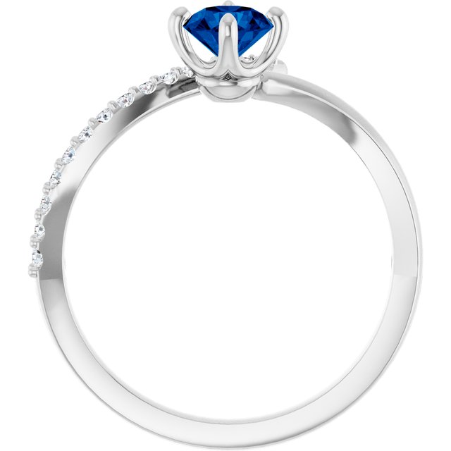 10 CTW Natural Diamond Bypass Ring