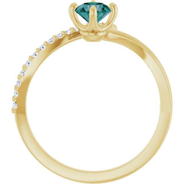 10 CTW Natural Diamond Bypass Ring