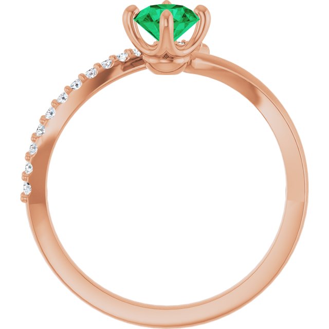 10 CTW Natural Diamond Bypass Ring