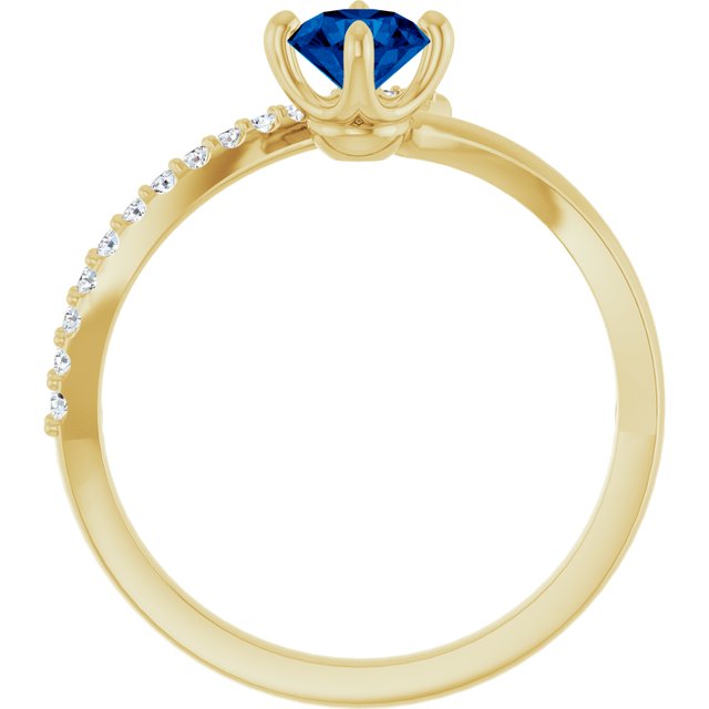 10 CTW Natural Diamond Bypass Ring