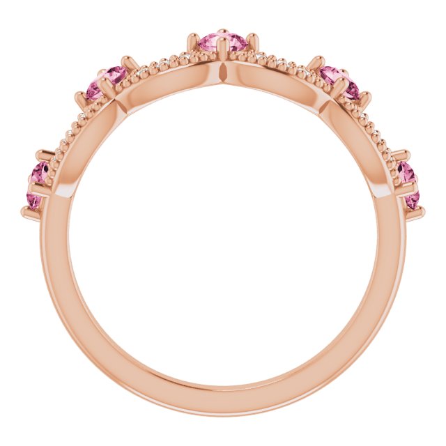 Diamond and Gemstone Crown Ring with Natural Diamonds Series 71974