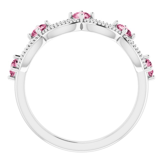 Diamond and Gemstone Crown Ring with Natural Diamonds Series 71974