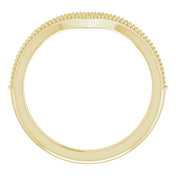 14K Yellow 1/6 CTW Natural Diamond Stackable V Ring