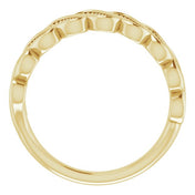 14K Yellow 1/4 CTW Natural Diamond Stackable Ring