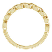 14K Yellow 1/4 CTW Natural Diamond Stackable Ring