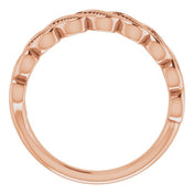 14K Rose 1/4 CTW Natural Diamond Stackable Ring