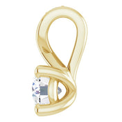 14K Yellow 1/4 CTW Lab-Grown Diamond Pendant