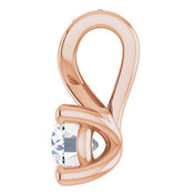 14K Rose 1/4 CTW Lab-Grown Diamond Pendant
