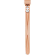 14K Rose 1/5 CTW Natural Diamond Stackable Ring