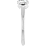 Platinum Natural Sapphire Youth Heart Ring