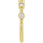 14K Yellow 1/3 CTW Natural Diamond Stackable Ring
