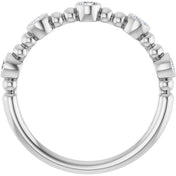Sterling Silver 1/3 CTW Natural Diamond Stackable Ring