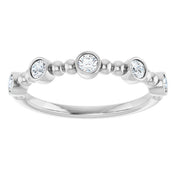 Sterling Silver 1/3 CTW Natural Diamond Stackable Ring