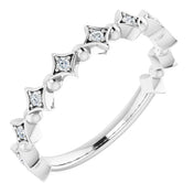 Sterling Silver 1/10 CTW Natural Diamond Stackable Ring - Elegant Jewelry by Brand Name