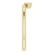 14K Yellow 1/10 CT Natural Diamond Stackable Ring