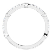 Sterling Silver 1/4 CTW Natural Diamond Stackable Ring - Stylish and Elegant
