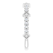 Sterling Silver 1/4 CTW Natural Diamond Stackable Ring - Stylish and Elegant