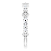 Sterling Silver 1/4 CTW Natural Diamond Stackable Ring - Stylish and Elegant