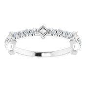 Sterling Silver 1/4 CTW Natural Diamond Stackable Ring - Stylish and Elegant