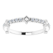 Sterling Silver 1/4 CTW Natural Diamond Stackable Ring - Stylish and Elegant