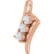 14K Rose 1/3 CTW Lab Grown Diamond Pendant