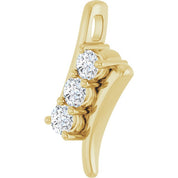 14K Yellow 1/3 CTW Lab Grown Diamond Pendant