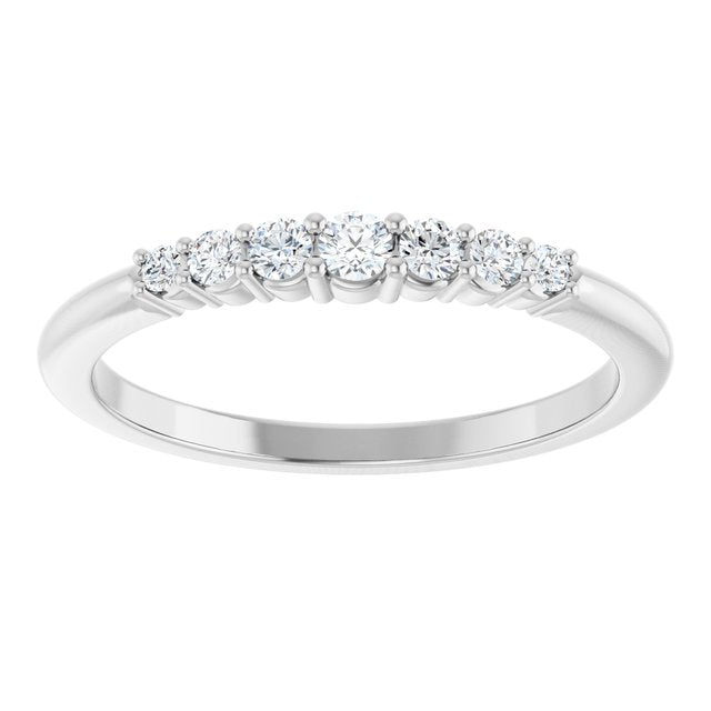 Sterling Silver 1/6 CTW Natural Diamond Stackable Ring