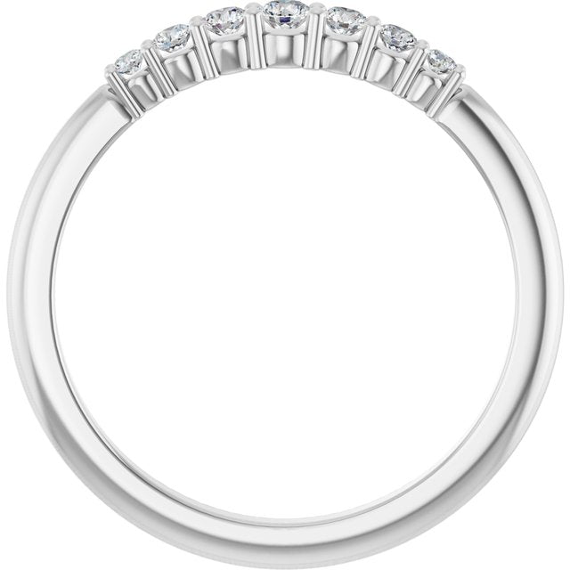 Sterling Silver 1/6 CTW Natural Diamond Stackable Ring