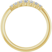 14K Yellow 1/6 CTW Natural Diamond Stackable Ring