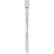 14K White Gold 1/6 CTW Natural Diamond Stackable Ring - Elegant Jewelry by [Brand Name]
