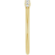 14K Yellow 1/6 CTW Natural Diamond Stackable Ring