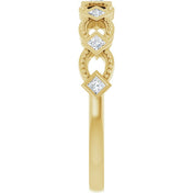 14K Yellow 1/6 CTW Natural Diamond Stackable Ring