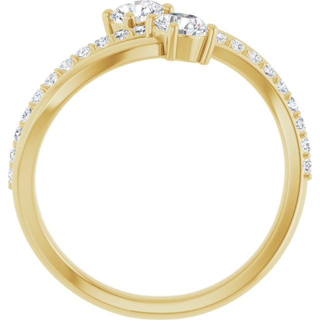 4 CTW Lab-Grown Diamond Two-Stone Ring