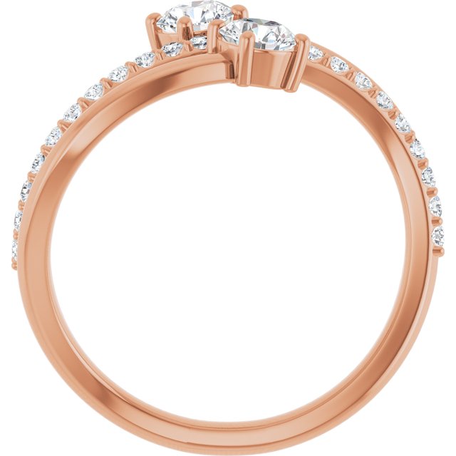 4 CTW Lab-Grown Diamond Two-Stone Ring