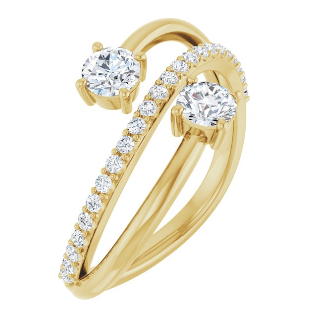 4 CTW Lab-Grown Diamond Two-Stone Ring