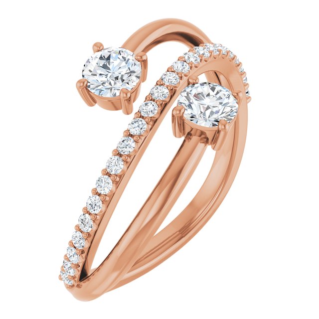 4 CTW Lab-Grown Diamond Two-Stone Ring