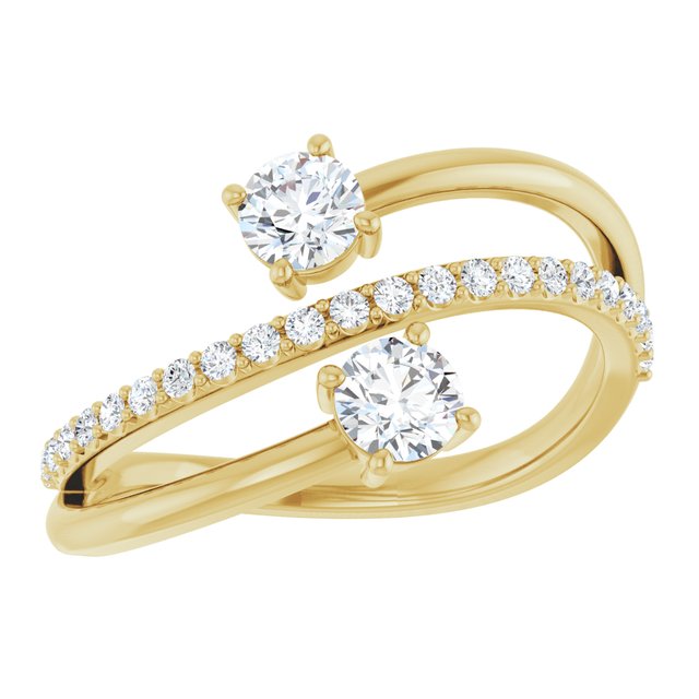 4 CTW Lab-Grown Diamond Two-Stone Ring