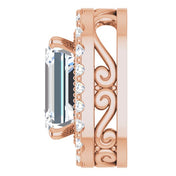 14K Rose 5/8 CTW Lab-Grown Diamond Pendant