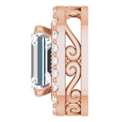 14K Rose 5/8 CTW Lab-Grown Diamond Pendant