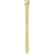 14K Yellow 1/6 CTW Natural Diamond Stackable Ring
