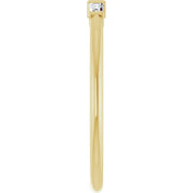 14K Yellow 1/6 CTW Natural Diamond Stackable Ring