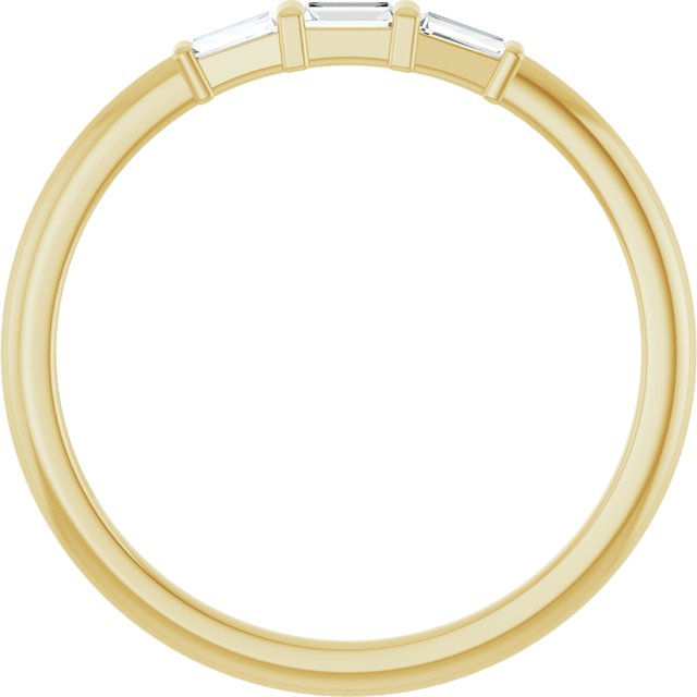 14K Yellow 1/6 CTW Natural Diamond Stackable Ring