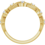 14K Yellow 1/5 CTW Natural Diamond Stackable Ring